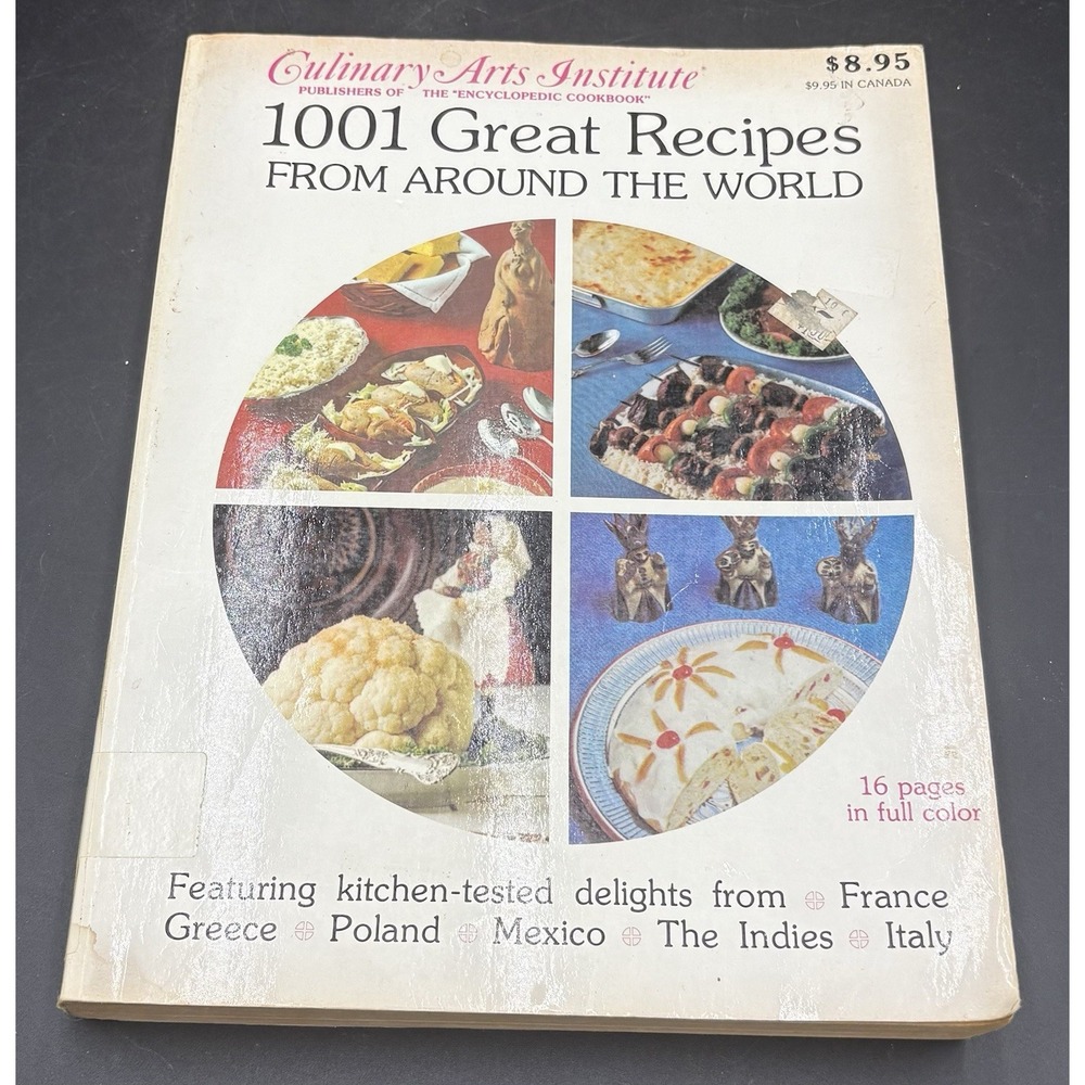 Vtg 1981 Culinary Arts Institute 1001 Great Recipes From Around The World